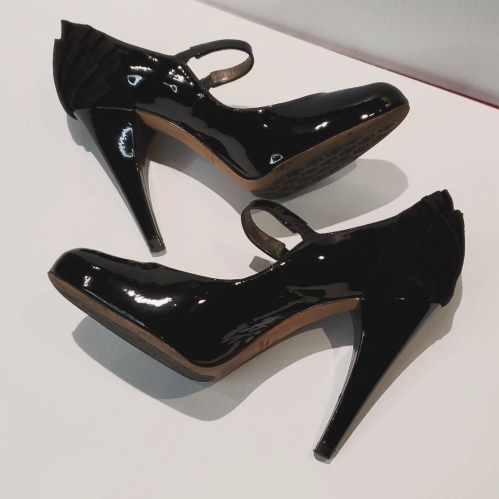 Rebecca Taylor leather heels 6M - Picture 6 of 9